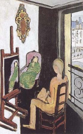Henri Matisse The Painter and his Model (mk35) oil painting image